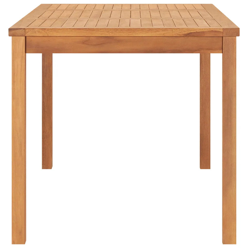 7 Piece Garden Dining Set 160x80 cm Solid Teak Wood