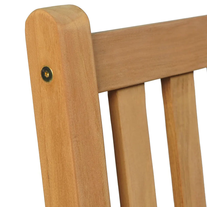 5 Piece Garden Dining Set 180x90 cm Solid Teak Wood