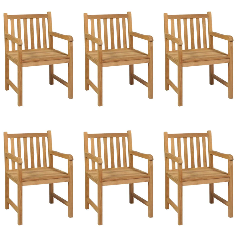7 Piece Garden Dining Set 200x100 cm Solid Teak Wood