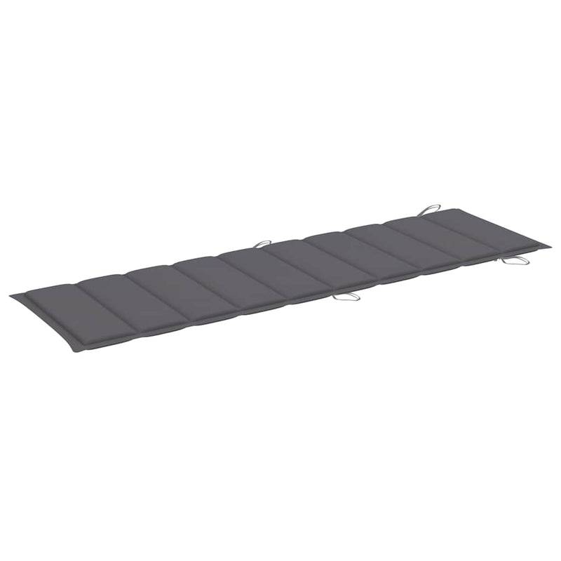 vidaXL Garden Sun Lounger with Cushion Solid Wood Acacia