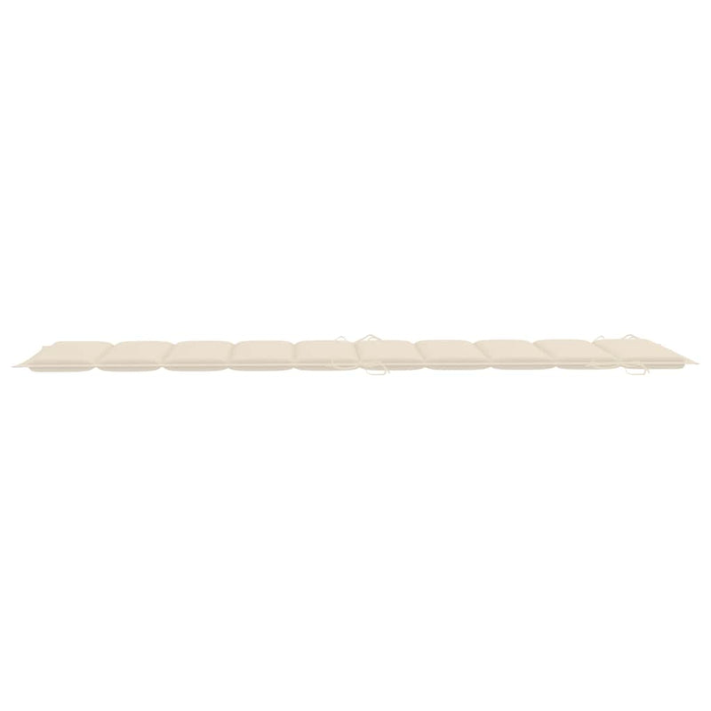 vidaXL Garden Sun Lounger with Cushion Solid Wood Acacia