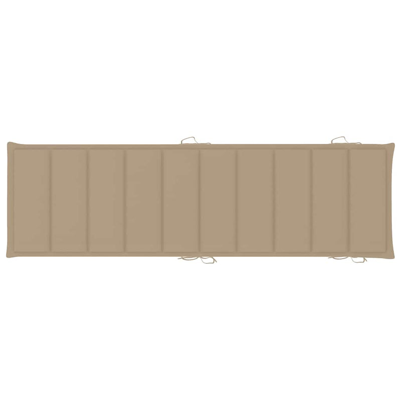 vidaXL Garden Sun Lounger with Cushion Solid Wood Acacia