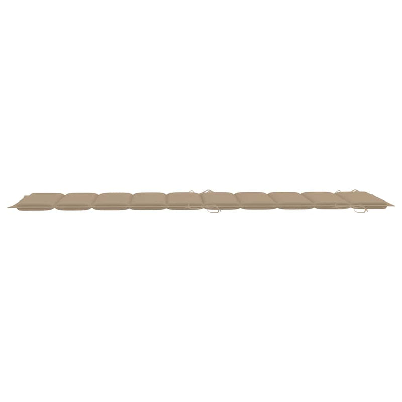 vidaXL Garden Sun Lounger with Cushion Solid Wood Acacia