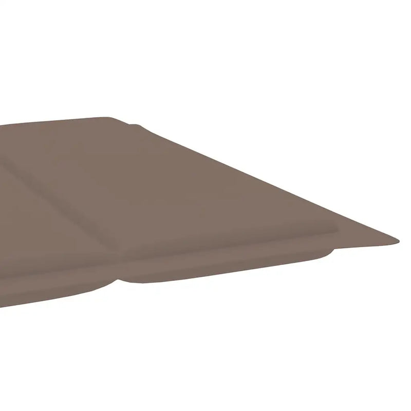 Garden Sun Lounger with Cushion Solid Acacia Wood