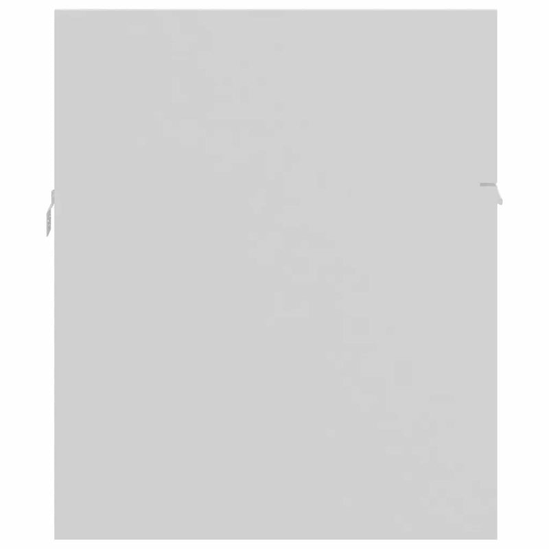 2 Piece Bathroom Furniture Set White Engineered Wood