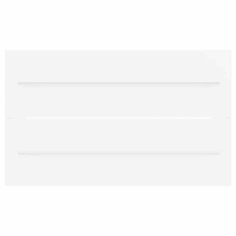 vidaXL 2 Piece Bathroom Furniture Set White and Sonoma Oak Engineered Wood