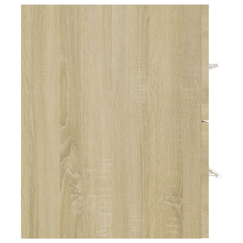 2 Piece Bathroom Furniture Set Sonoma Oak Engineered Wood