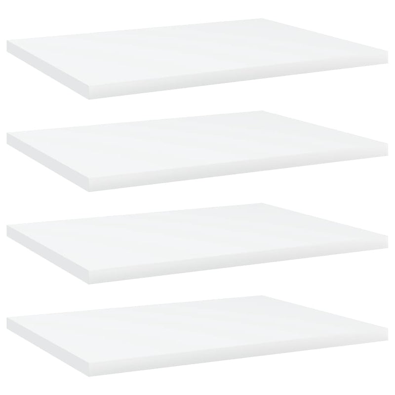 vidaXL Bookshelf Boards 4 pcs White 40x30x1.5 cm Engineered Wood