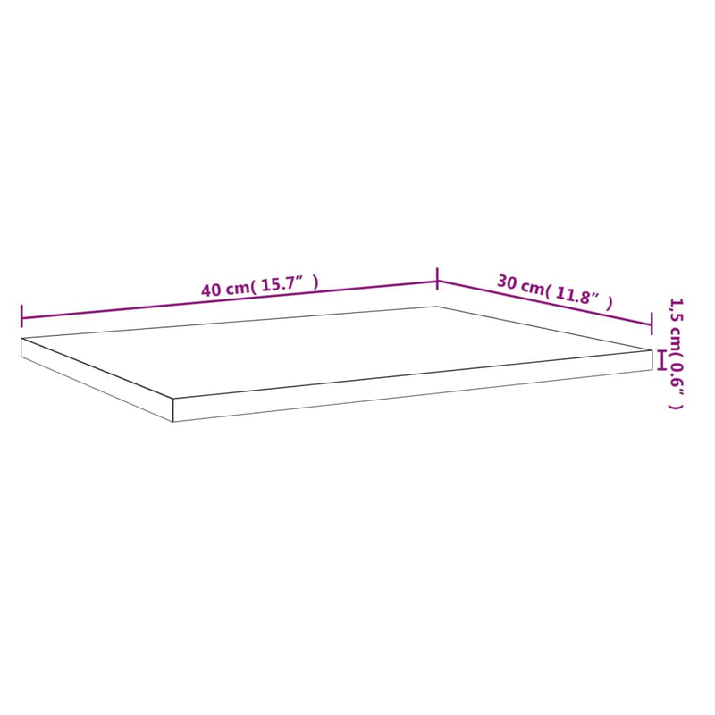 vidaXL Bookshelf Boards 4 pcs Grey 40x30x1.5 cm Engineered Wood