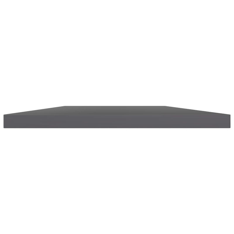 vidaXL Bookshelf Boards 4 pcs High Gloss Grey 40x30x1.5 cm Engineered Wood