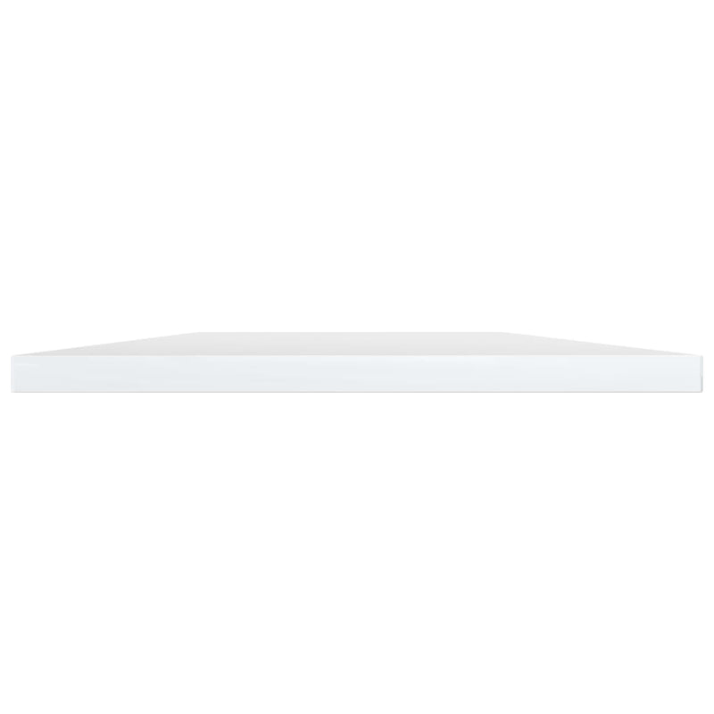 vidaXL Bookshelf Boards 4 pcs High Gloss White 60x20x1.5 cm Engineered Wood