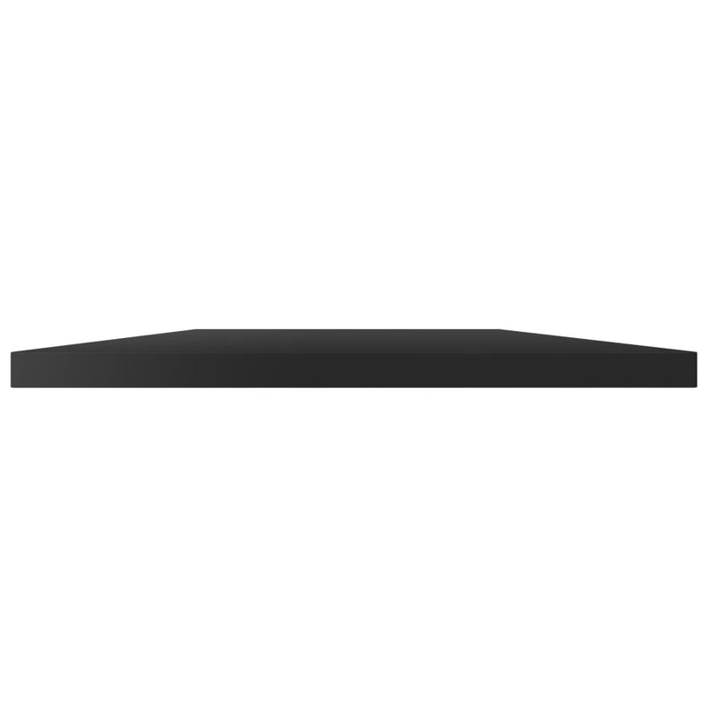 vidaXL Bookshelf Boards 4 pcs High Gloss Black 60x20x1.5 cm Engineered Wood