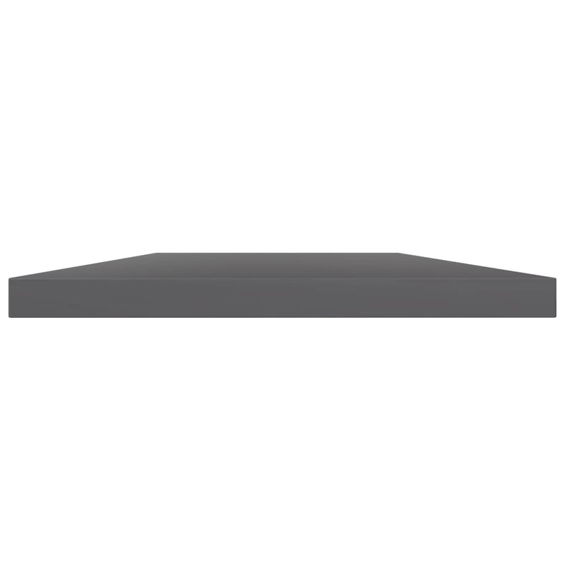 vidaXL Bookshelf Boards 4 pcs High Gloss Grey 60x30x1.5 cm Engineered Wood