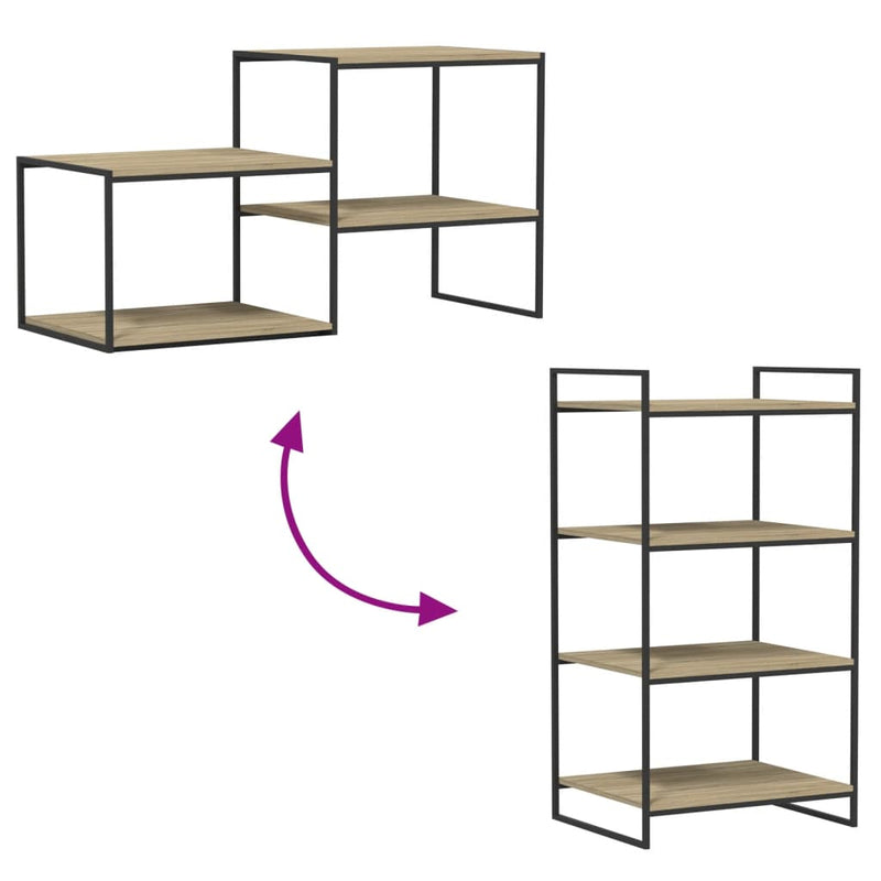 vidaXL Bookshelf Boards 8 pcs Sonoma Oak 60x50x1.5 cm Engineered Wood