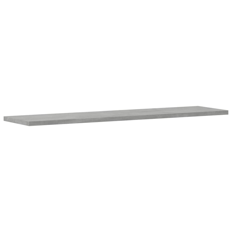 vidaXL Bookshelf Boards 4 pcs Concrete Grey 80x20x1.5 cm Engineered Wood