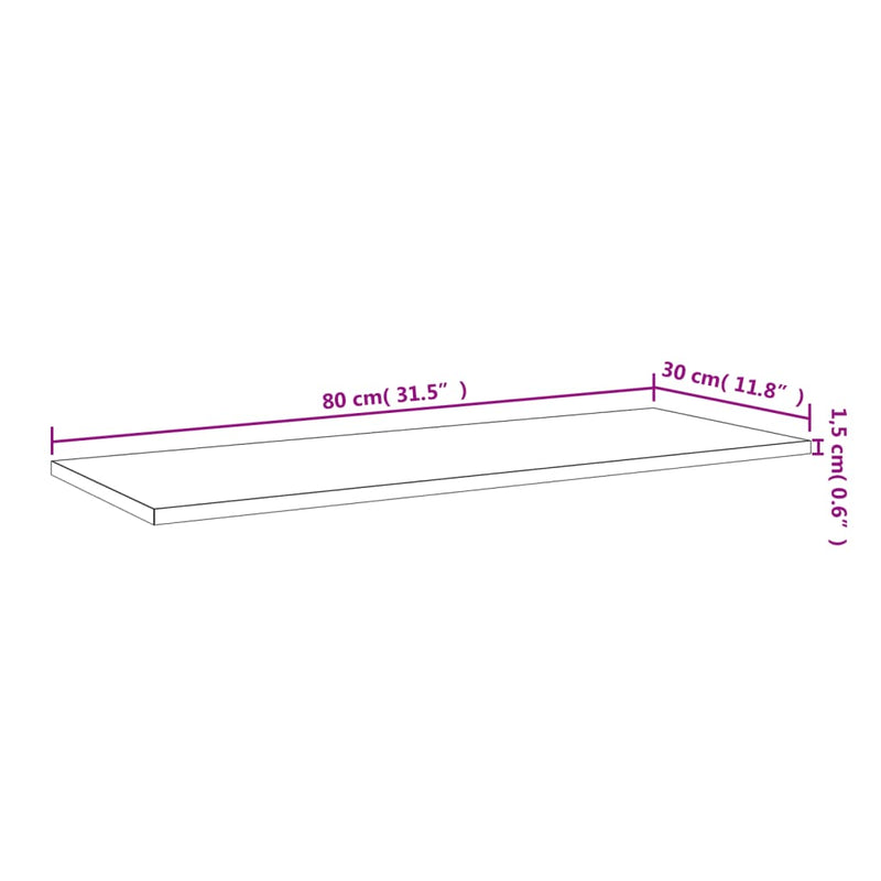 vidaXL Bookshelf Boards 4 pcs White 80x30x1.5 cm Engineered Wood