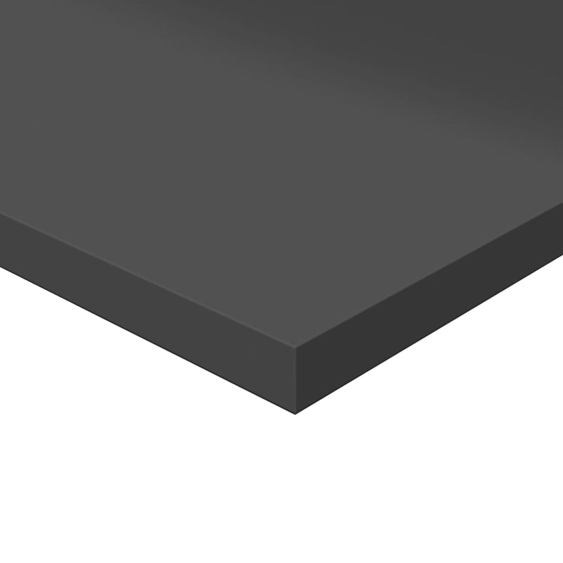 vidaXL Bookshelf Boards 4 pcs High Gloss Grey 80x30x1.5 cm Engineered Wood