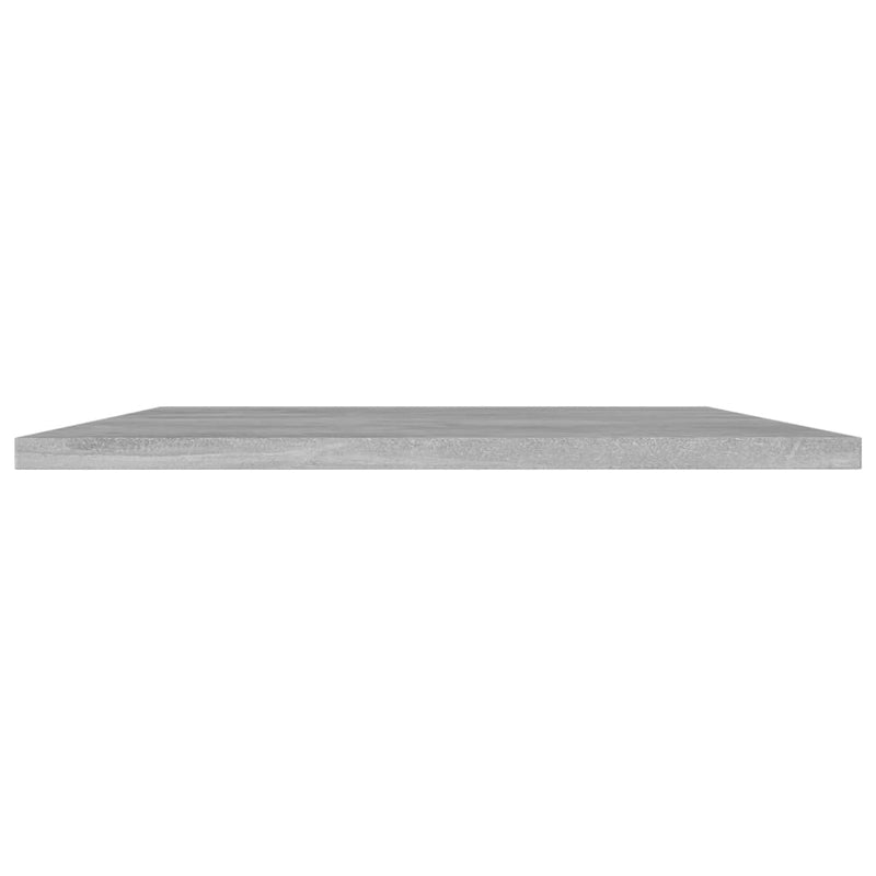 vidaXL Bookshelf Boards 4 pcs Concrete Grey 80x40x1.5 cm Engineered Wood