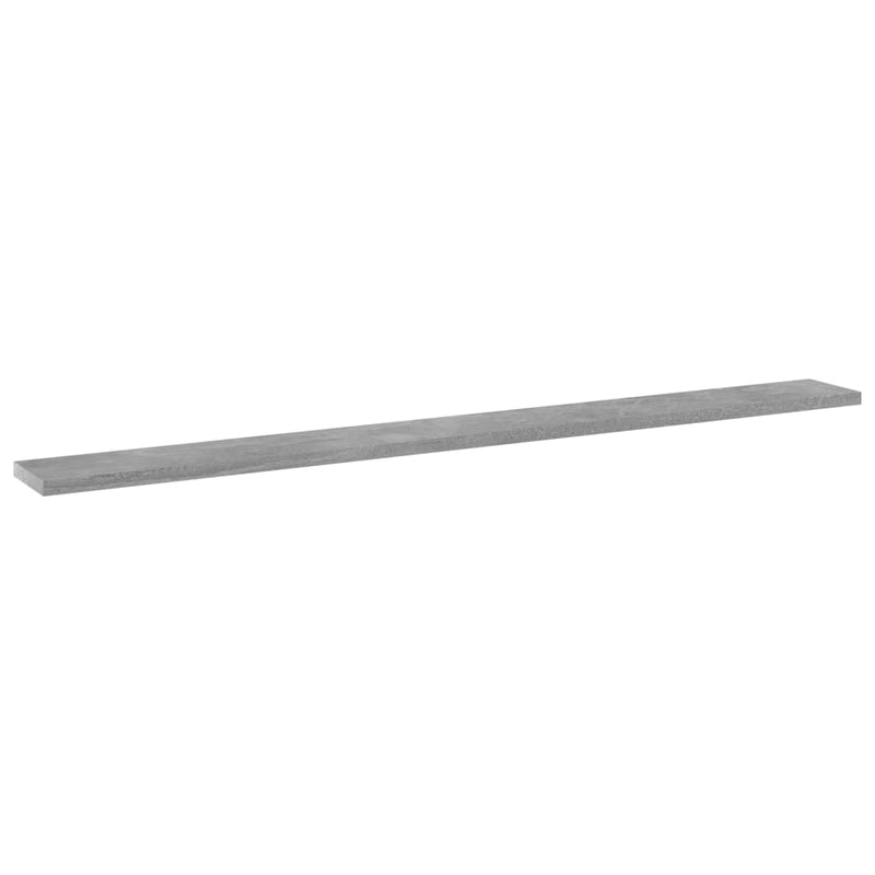 vidaXL Bookshelf Boards 4 pcs Concrete Grey 100x10x1.5 cm Engineered Wood