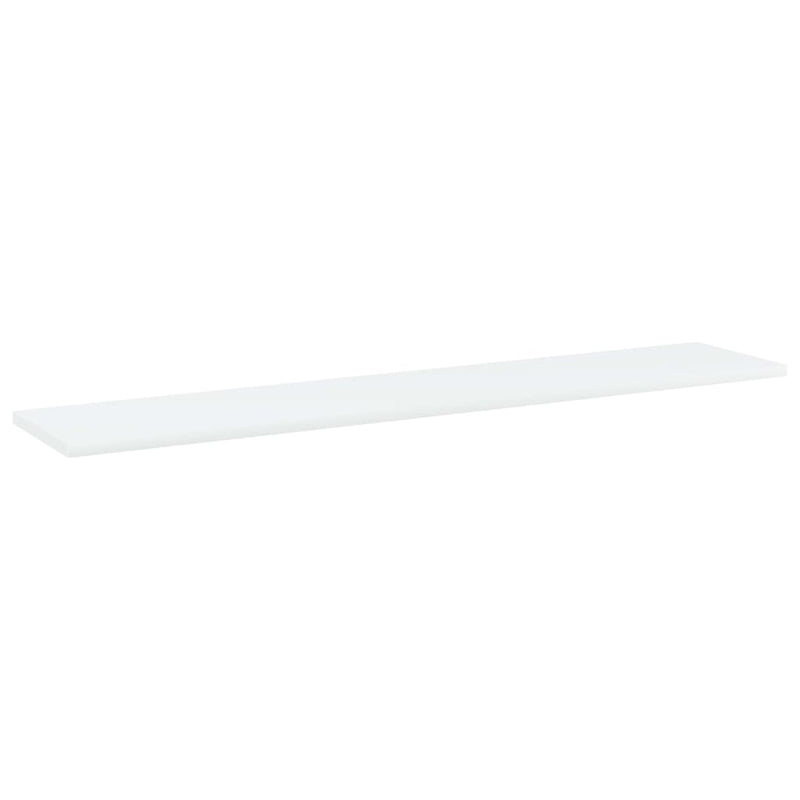 vidaXL Bookshelf Boards 4 pcs White 100x20x1.5 cm Engineered Wood