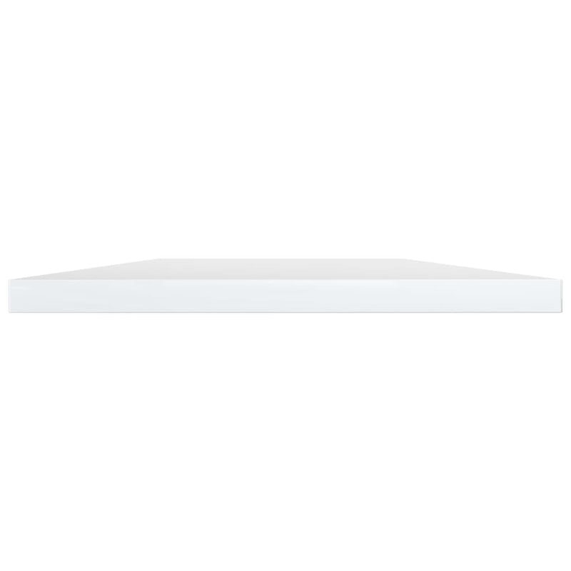 vidaXL Bookshelf Boards 4 pcs High Gloss White 100x20x1.5 cm Engineered Wood