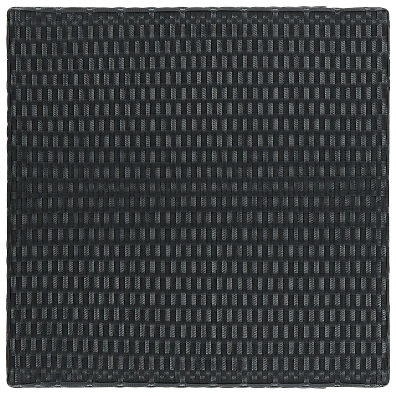 vidaXL 5 Piece Outdoor Bar Set with Cushions Poly Rattan Black