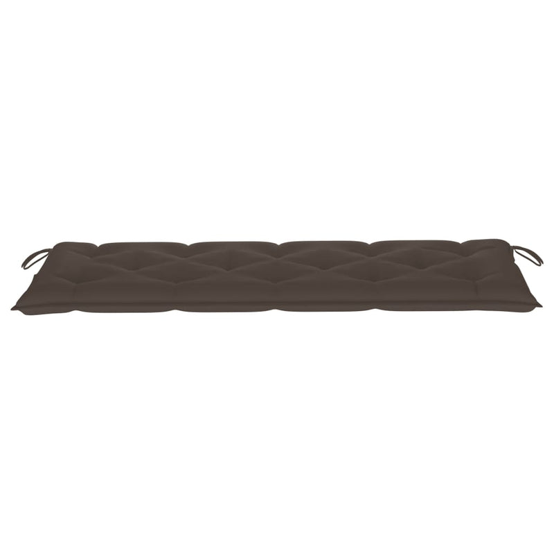 vidaXL Stacking Garden Bench with Cushion 159 cm Solid Teak Wood