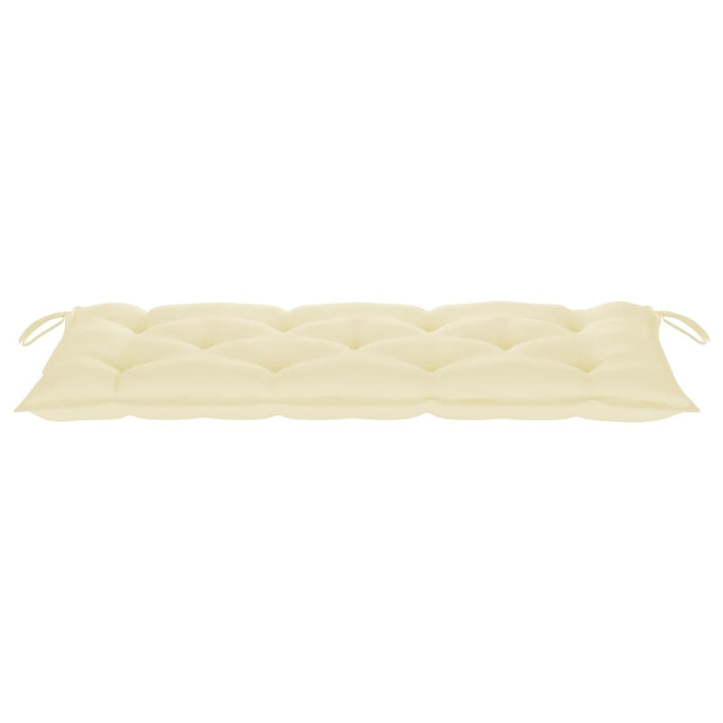 vidaXL Garden Bench with Cushion 120 cm Bamboo