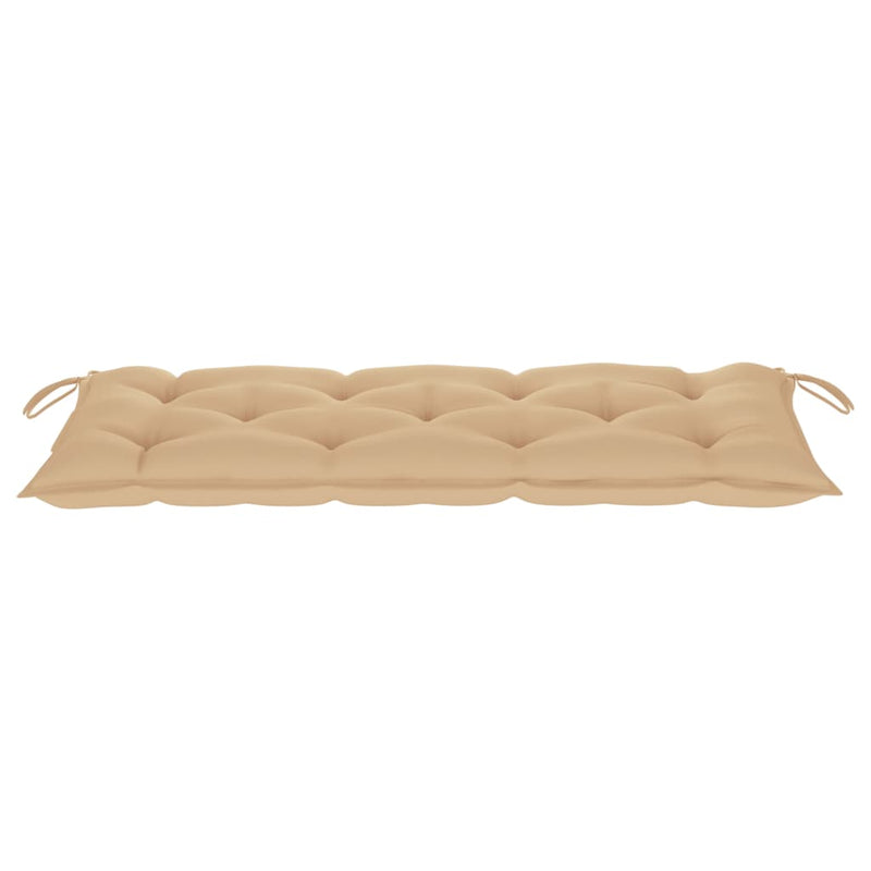 vidaXL Garden Bench with Cushion 120 cm Bamboo