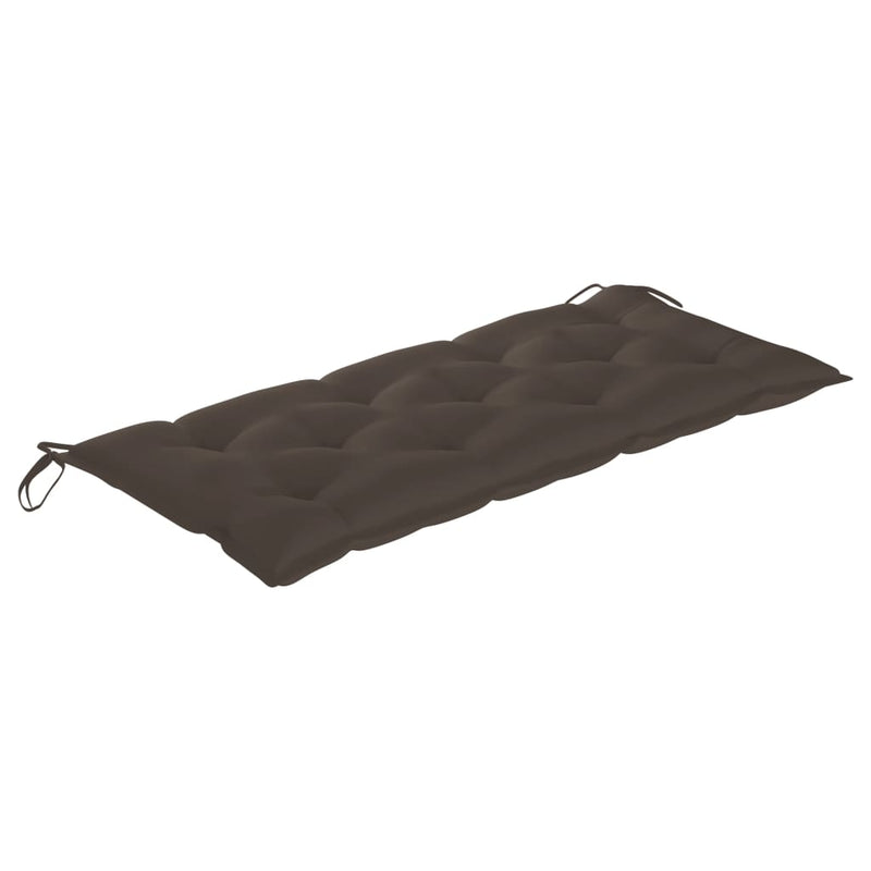 vidaXL Garden Bench with Cushion 120 cm Bamboo