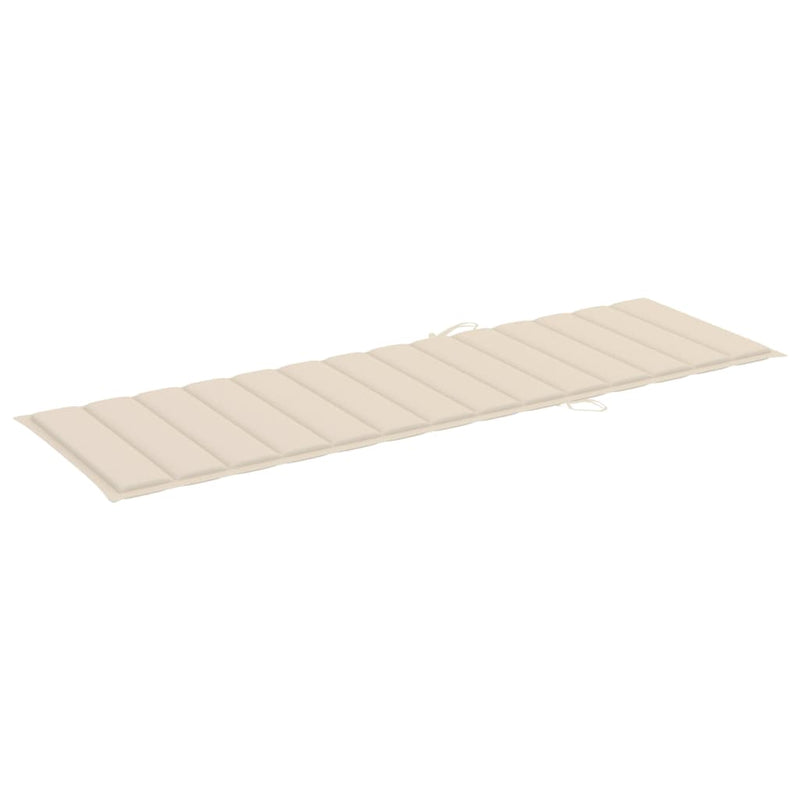 vidaXL 2-Person Sun Lounger with Cushions Bamboo