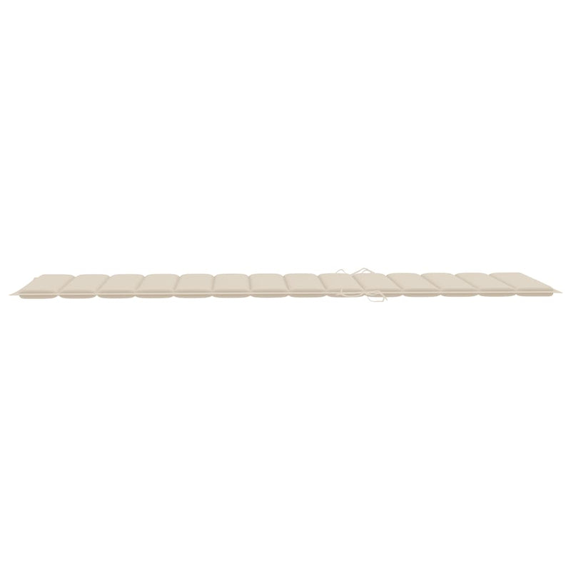 vidaXL Sun Lounger with Cushion Solid Acacia Wood