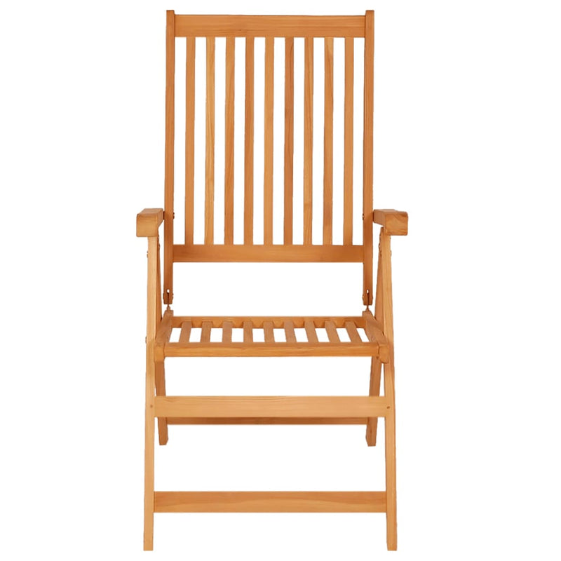 vidaXL Garden Chairs 6 pcs with Anthracite Cushions Solid Teak Wood