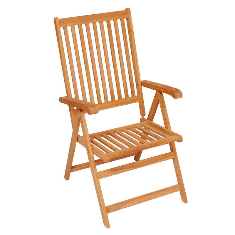 vidaXL Garden Chairs 6 pcs with Taupe Cushions Solid Teak Wood