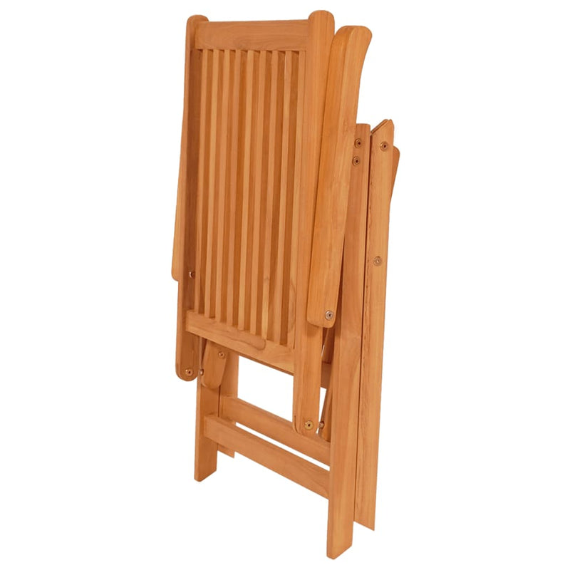 vidaXL Garden Chairs 6 pcs with Taupe Cushions Solid Teak Wood