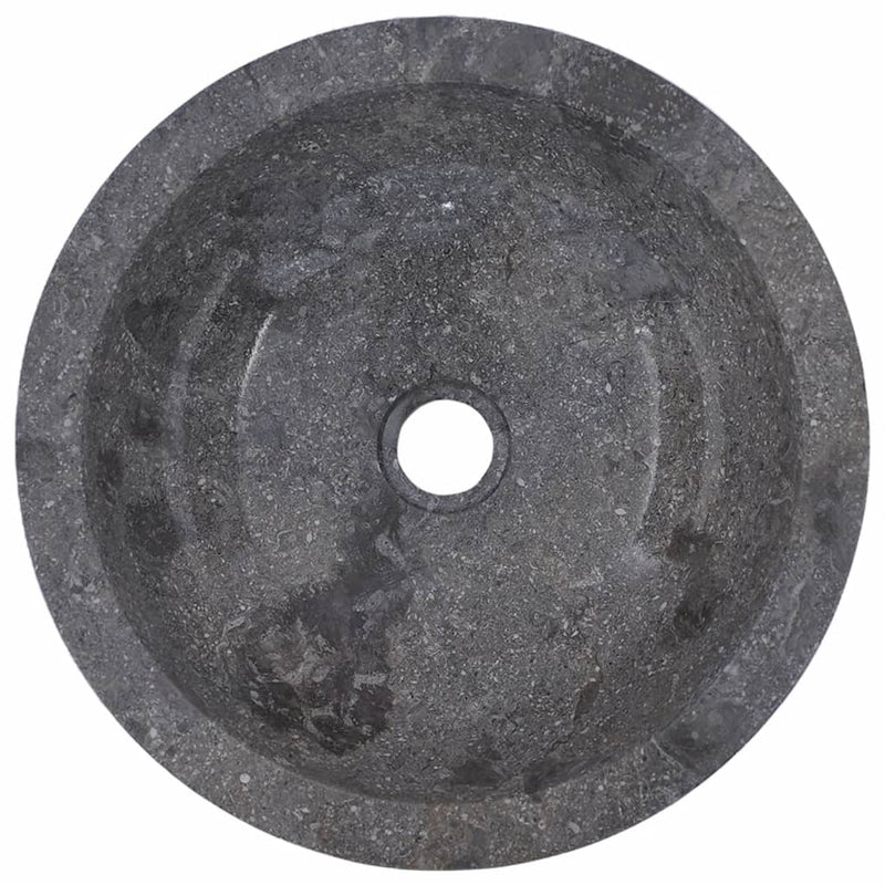 vidaXL Sink Grey Ø40x12 cm Marble
