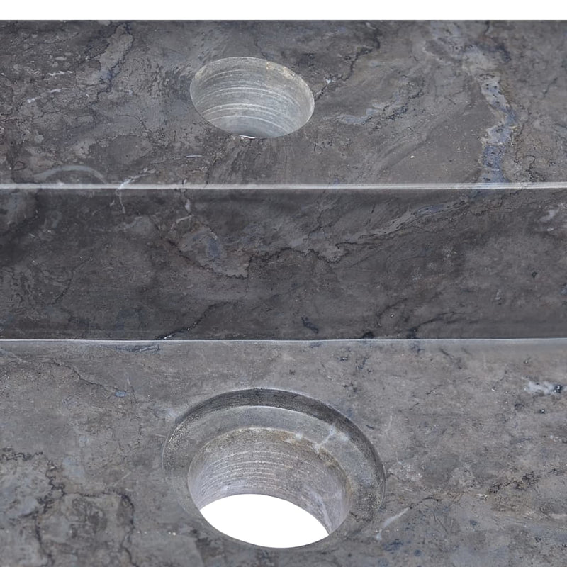 vidaXL Sink Black 58x39x10 cm Marble