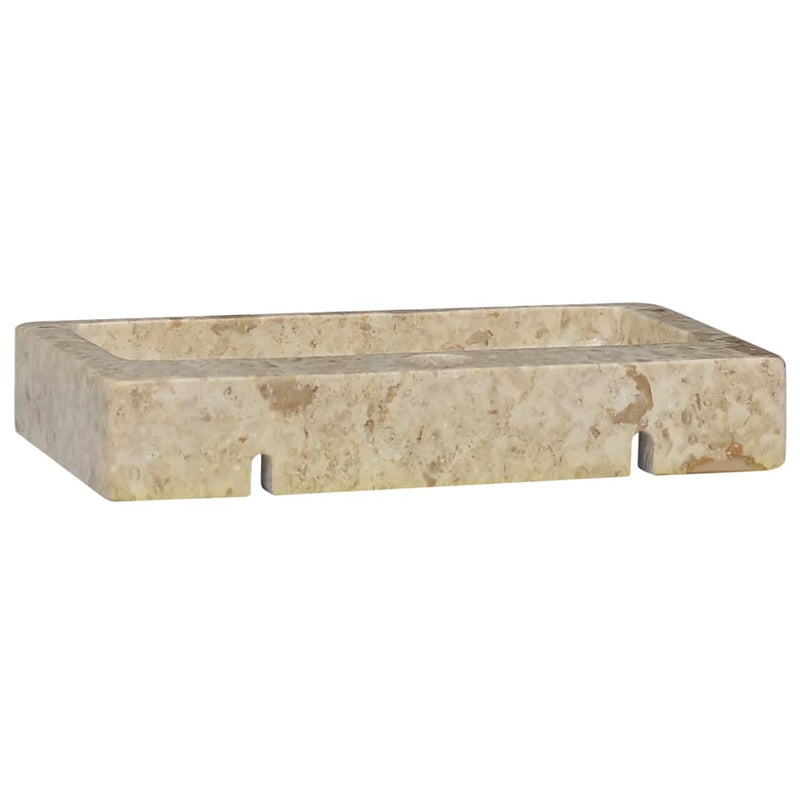 vidaXL Wall-mounted Sink Cream 38x24x6.5 cm Marble