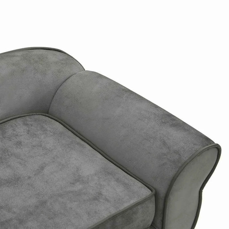 Dog Sofa Dark Grey 72x45x30 cm Plush