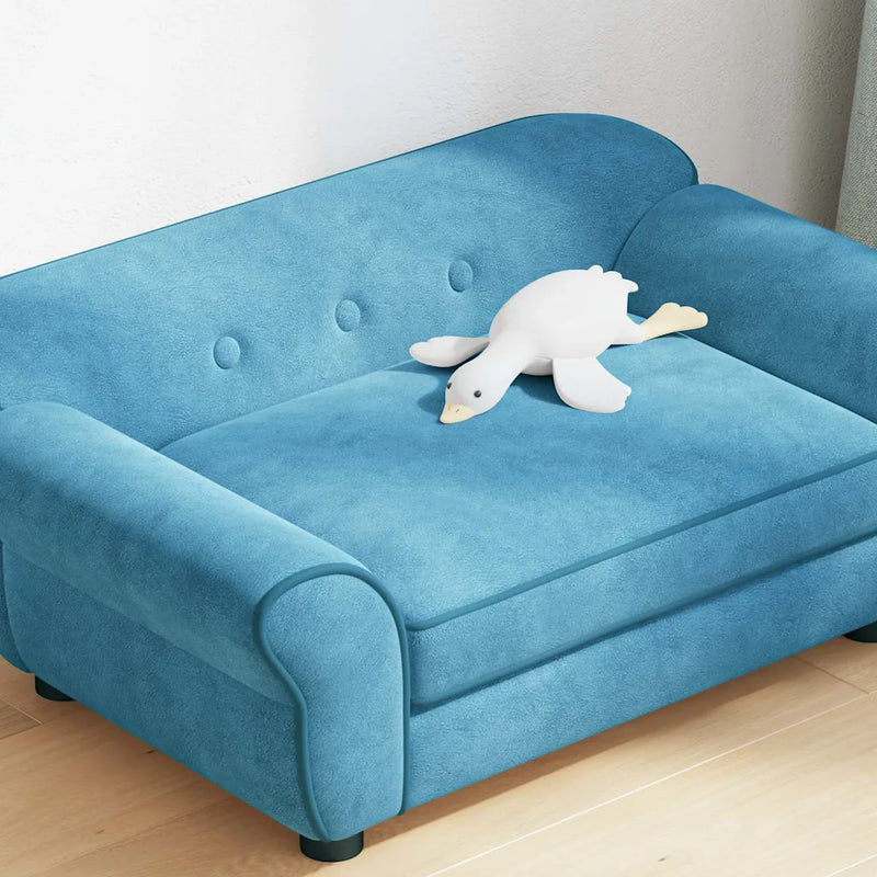 Dog Sofa Turquoise 72x45x30 cm Plush