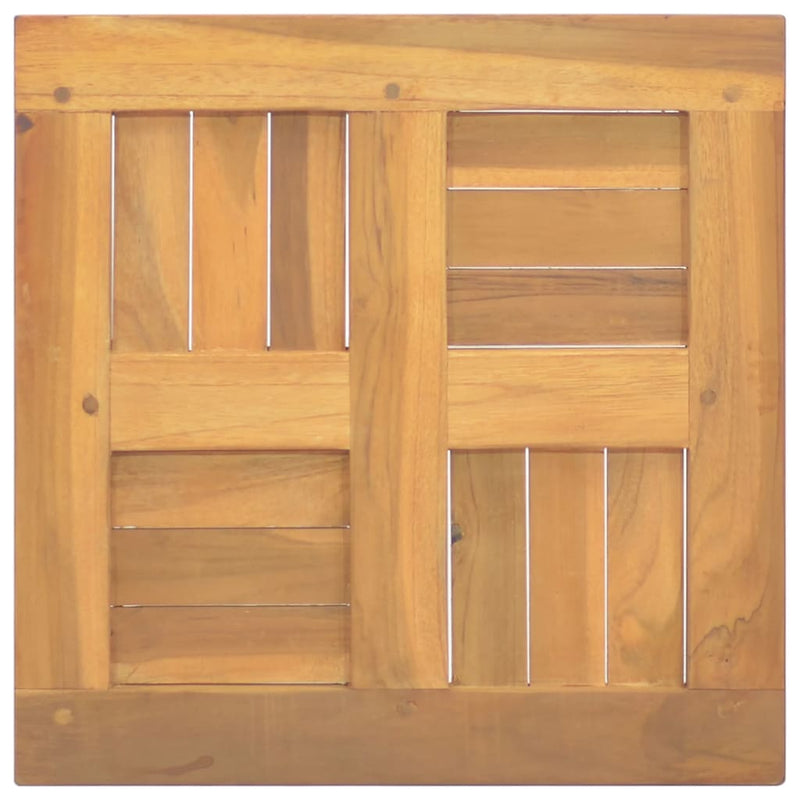 vidaXL Square Table Top 40x40x2.5 cm Solid Wood Teak