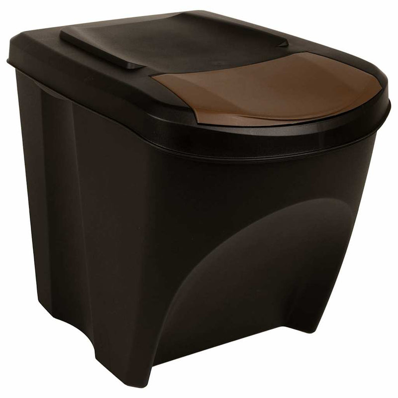 vidaXL Stackable Garbage Bin Boxes 4 pcs Anthracite 100 L Polypropylene