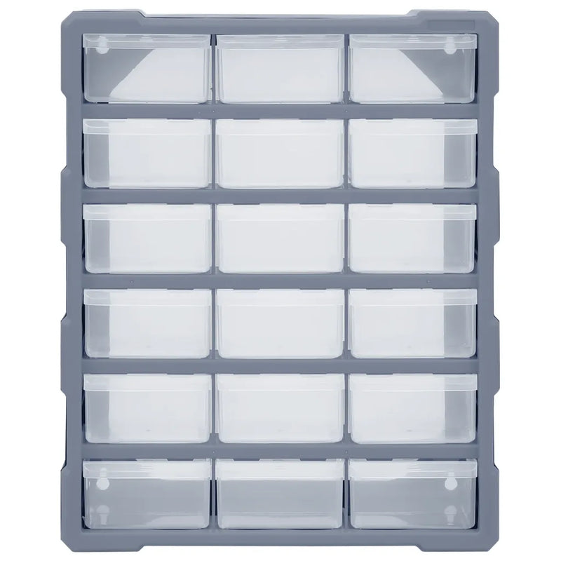 Multi-drawer Organiser with 18 Middle Drawers 38x16x47 cm