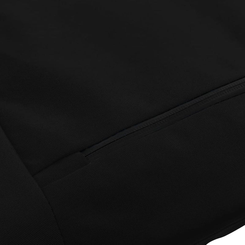 vidaXL Foldable Sunlounger Oxford Fabric Black
