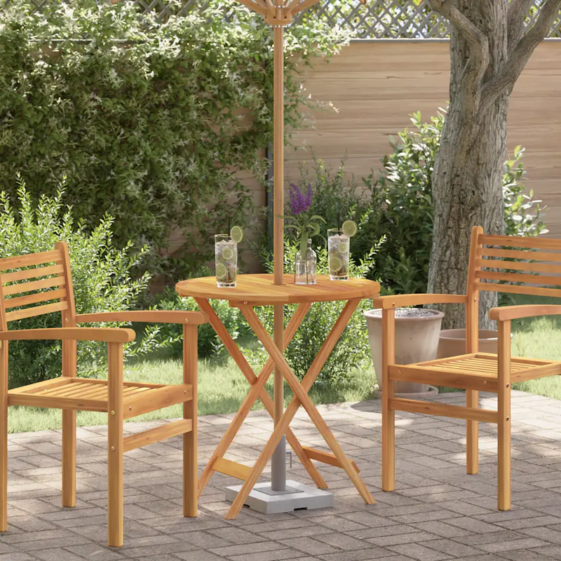 Folding Garden Table ��60x75 cm Solid Eucalyptus Wood