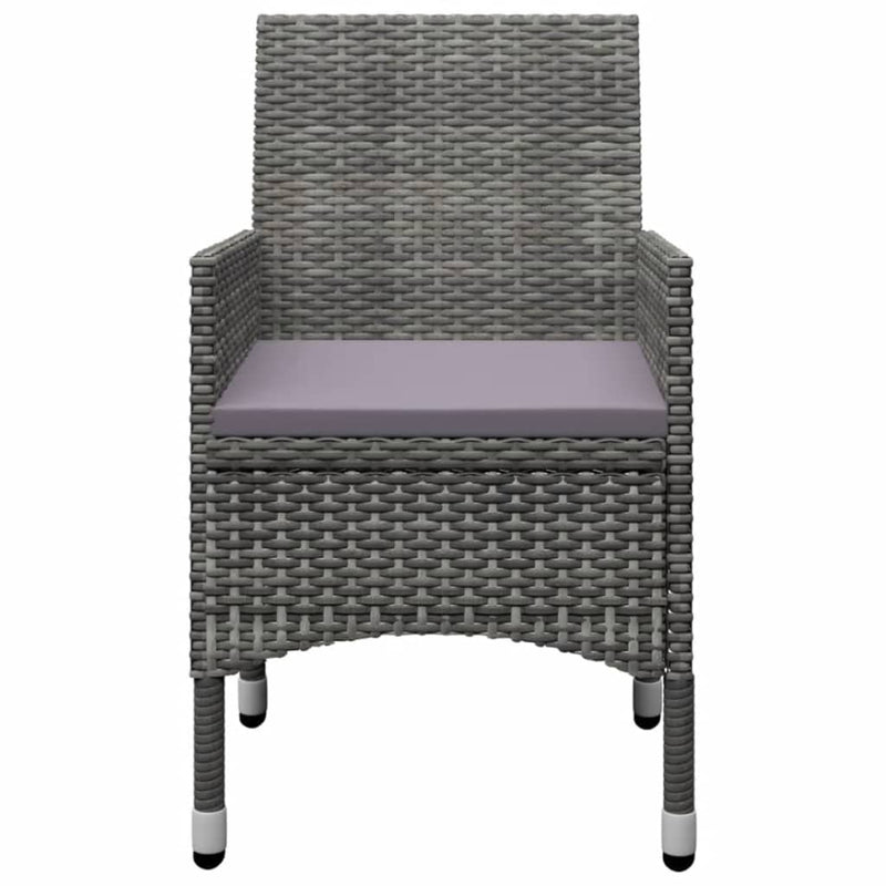 vidaXL 5 Piece Garden Dining Set Grey