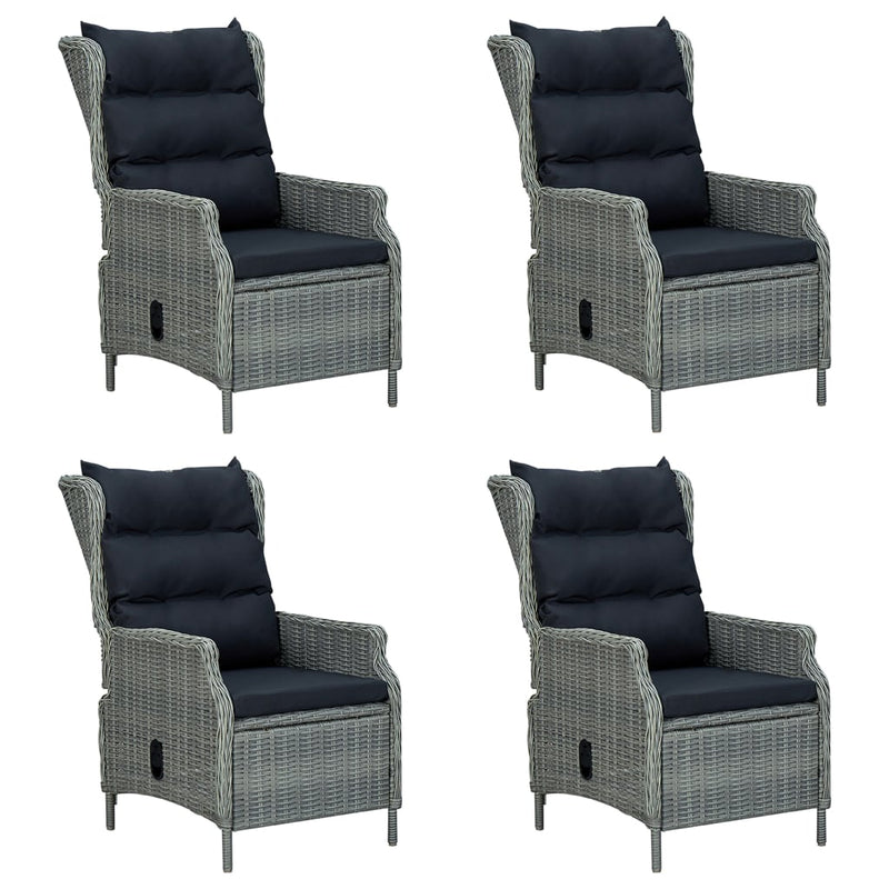 vidaXL 7 Piece Garden Dining Set Light Grey