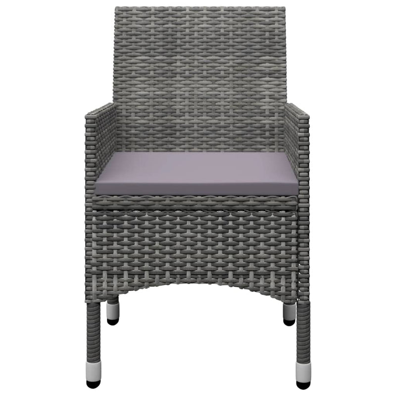 vidaXL 7 Piece Garden Dining Set Grey