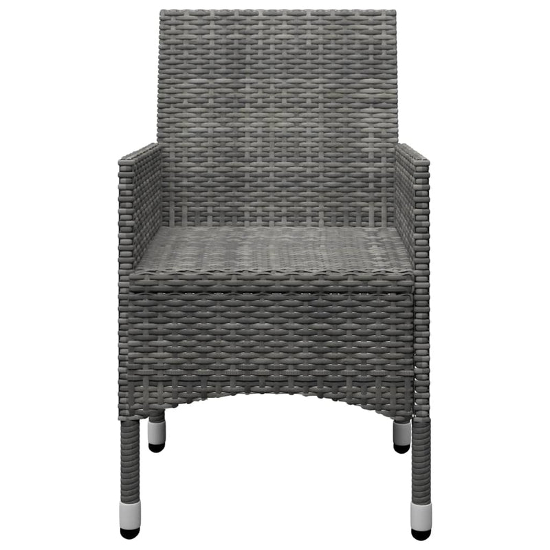 vidaXL 7 Piece Garden Dining Set Grey