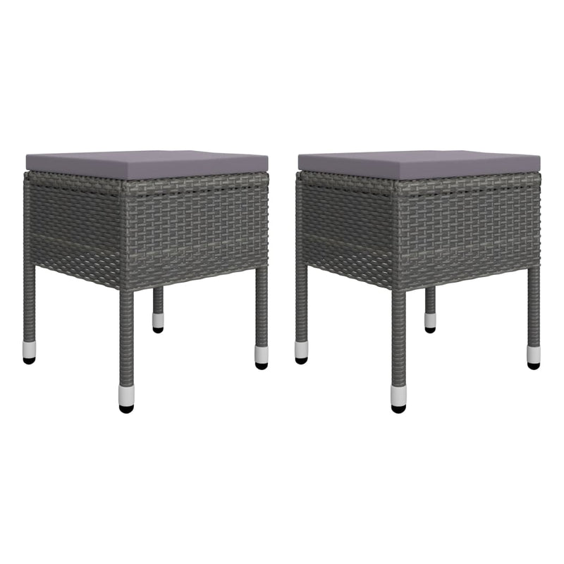 vidaXL 9 Piece Garden Dining Set Grey